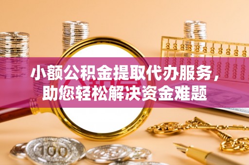 埔里小额公积金提取代办服务，助您轻松解决资金难题