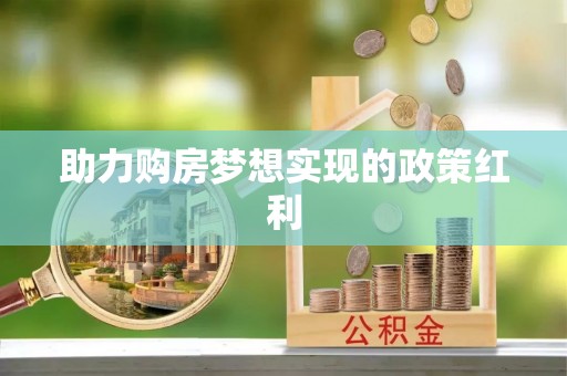 埔里助力购房梦想实现的政策红利