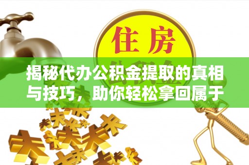 埔里揭秘代办公积金提取的真相与技巧，助你轻松拿回属于你的钱