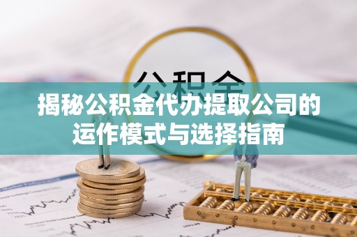 埔里揭秘公积金代办提取公司的运作模式与选择指南