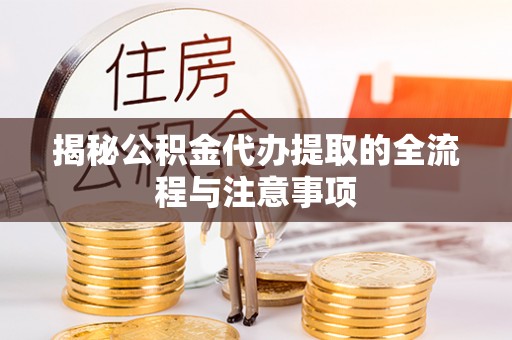 埔里揭秘公积金代办提取的全流程与注意事项