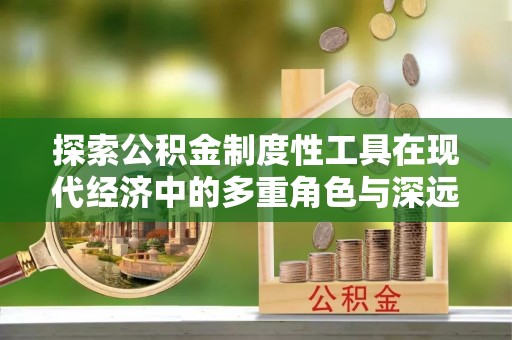 埔里探索公积金制度性工具在现代经济中的多重角色与深远影响