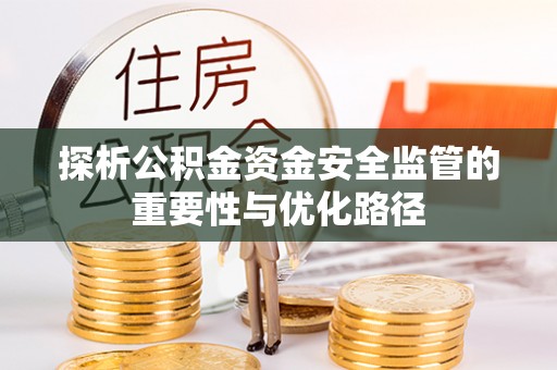 埔里探析公积金资金安全监管的重要性与优化路径