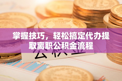 埔里掌握技巧，轻松搞定代办提取离职公积金流程