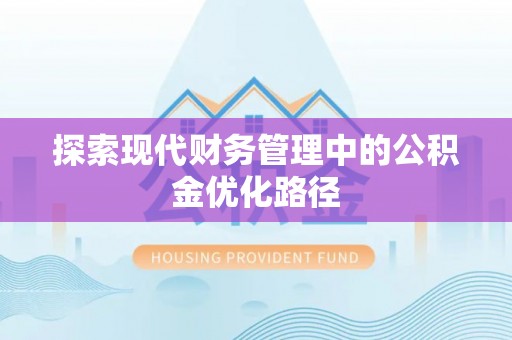 埔里探索现代财务管理中的公积金优化路径