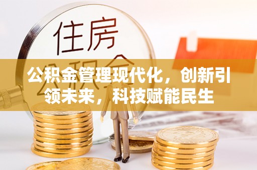 埔里公积金管理现代化，创新引领未来，科技赋能民生