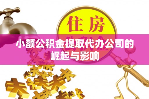 埔里小额公积金提取代办公司的崛起与影响
