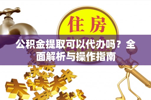 埔里公积金提取可以代办吗？全面解析与操作指南
